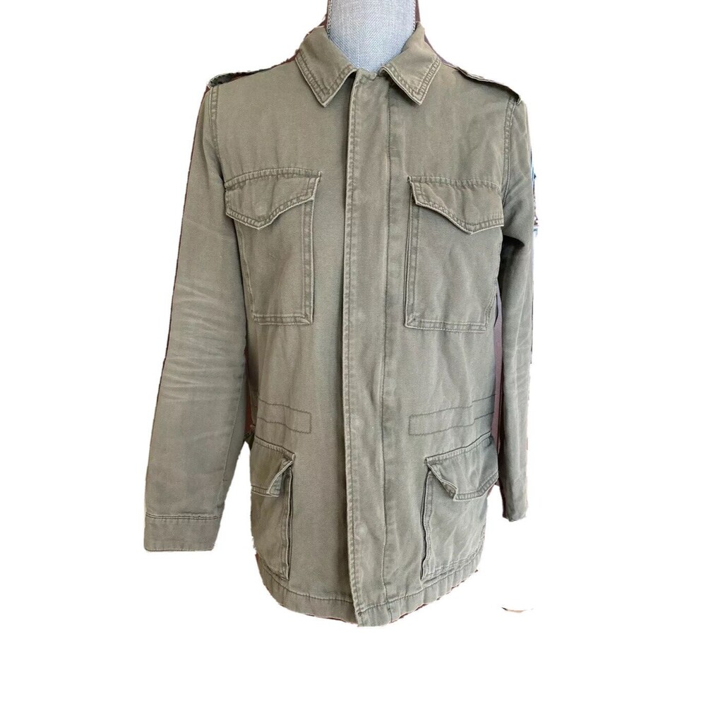 Ecote UO Jacket XS Army Green Pocket Long Sleeve Women Urban Outfitters